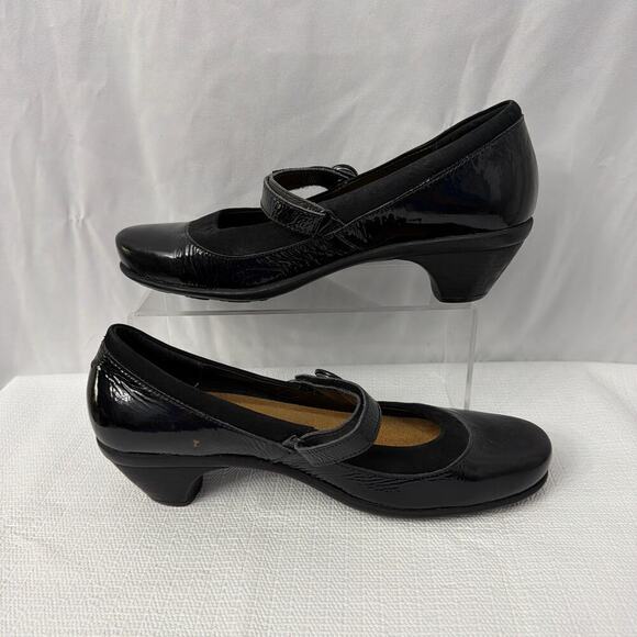 Naot Mary Jane Shoes Womens Size 10 Black Patent Leather - Picture 9 of 10